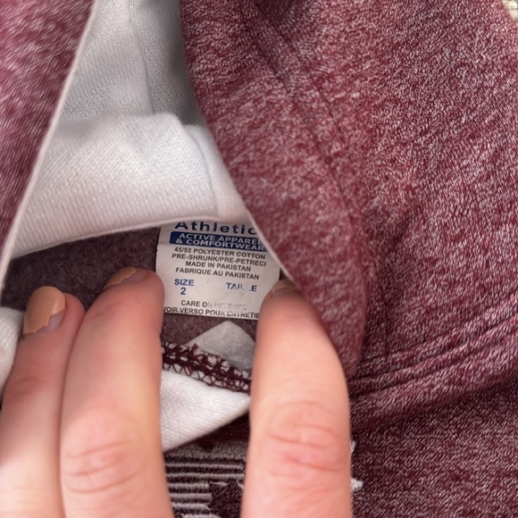 Canadá Athletics Banff Hoodie Sweatshirt Like New Size 2 Maroon - Picture 2 of 7